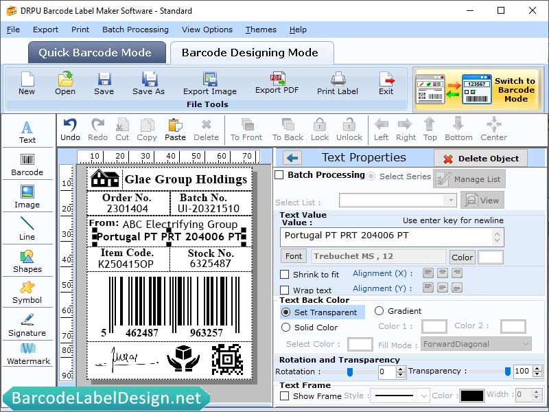 Standard Barcode Label Maker Tool 7.3.1 full