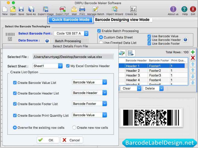 Mac Barcode Labels Software 8.2 full
